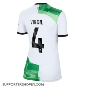 Liverpool Virgil van Dijk #4 Borta Matchtröja Dam 2023-24 Kortärmad